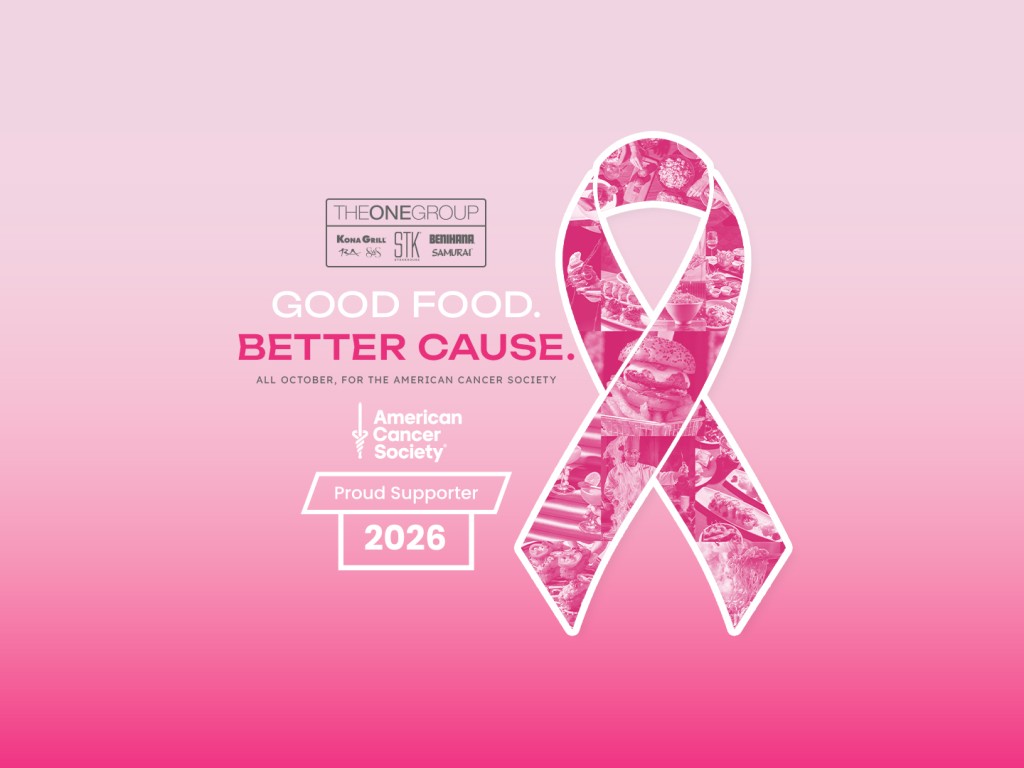 This October, The ONE Group is proud to support Breast Cancer Awareness Month and the American Cancer Society’s mission to help end breast cancer.